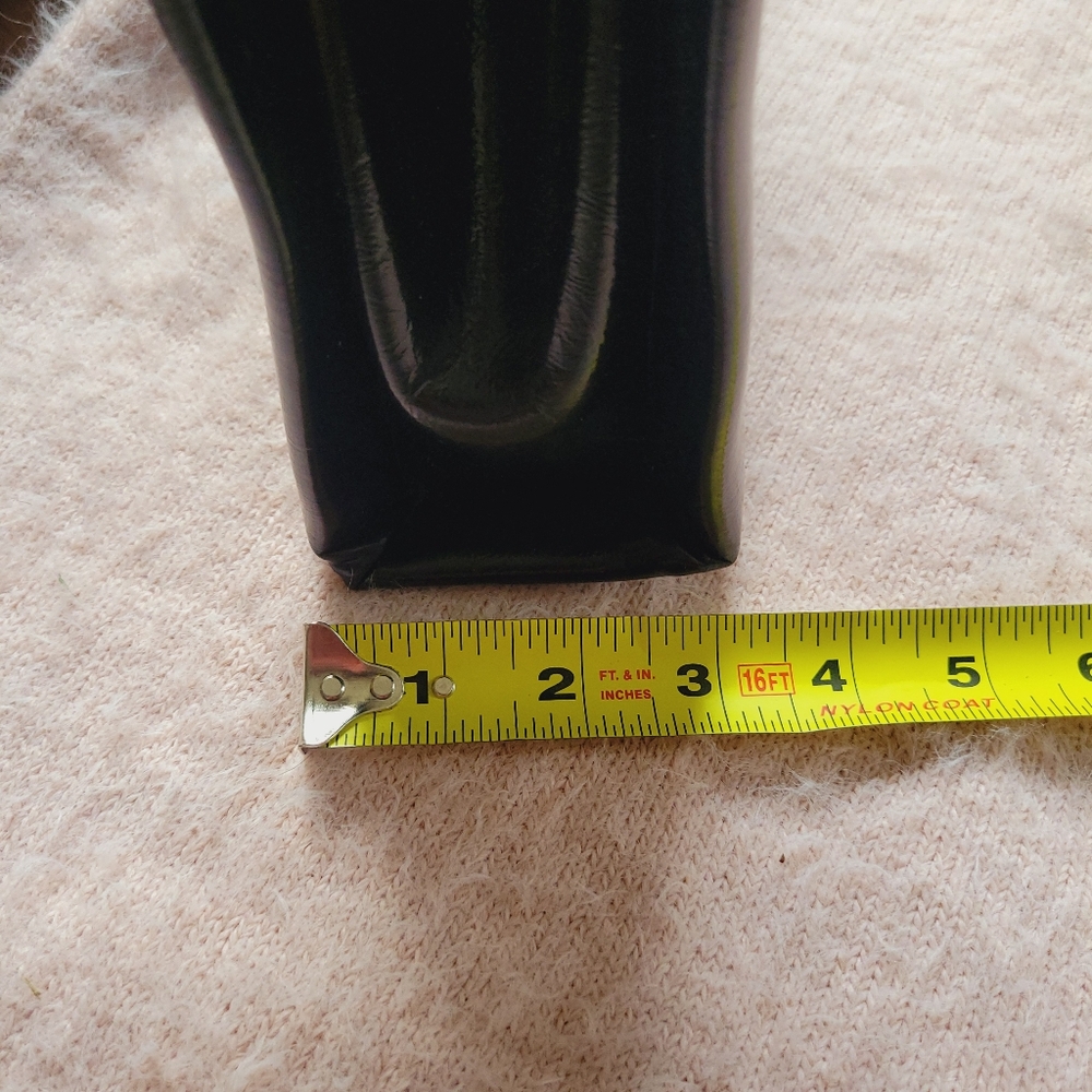 Vintage Black Structured Shoulder Bag - Picture 8 of 8